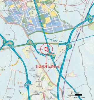 항타 및 항발기 위치도 1