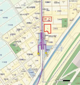 한국상용24톤암롤트럭 위치도 1